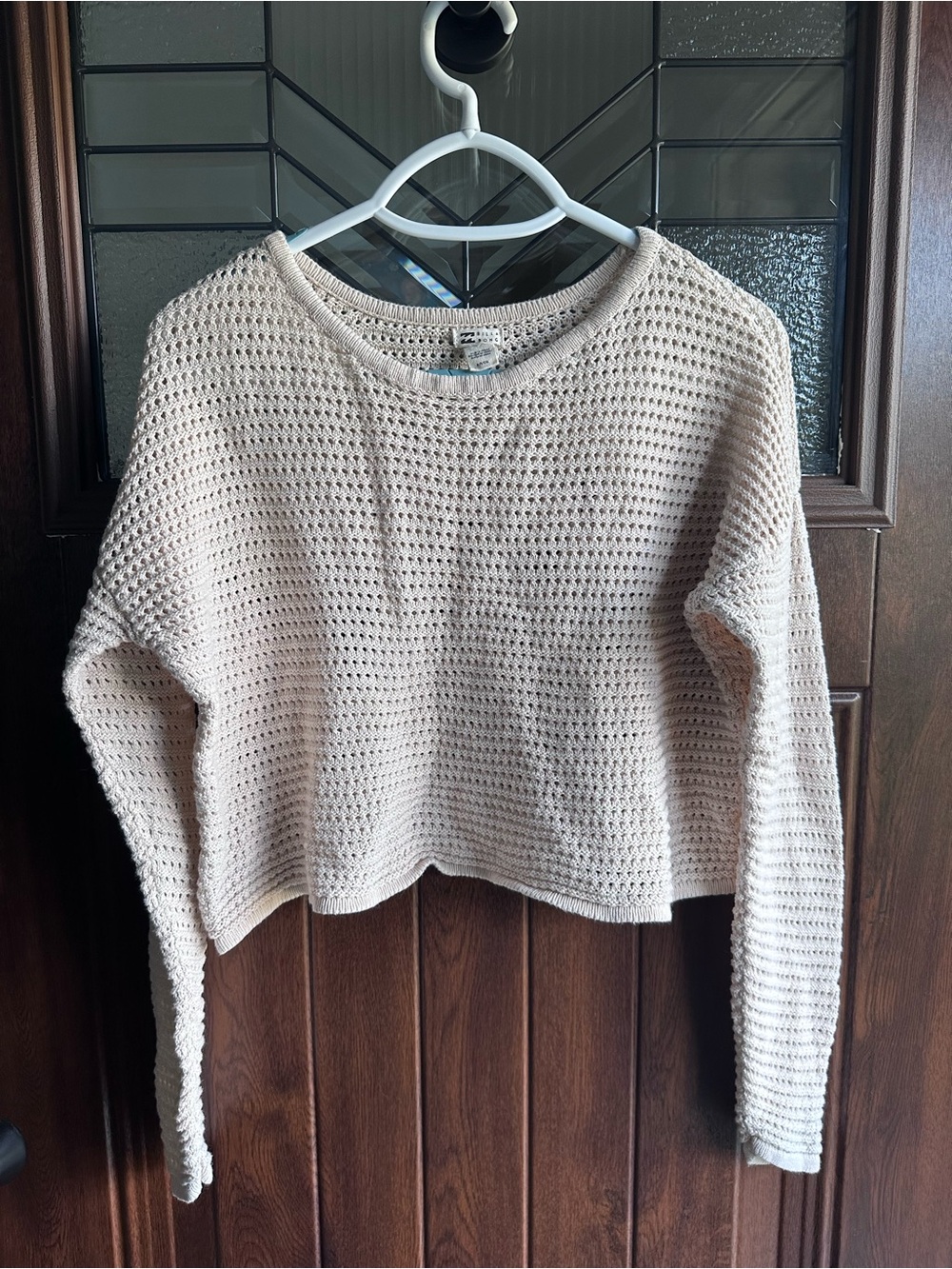 Billabong Daybreak Open Knit Sweater Size Small